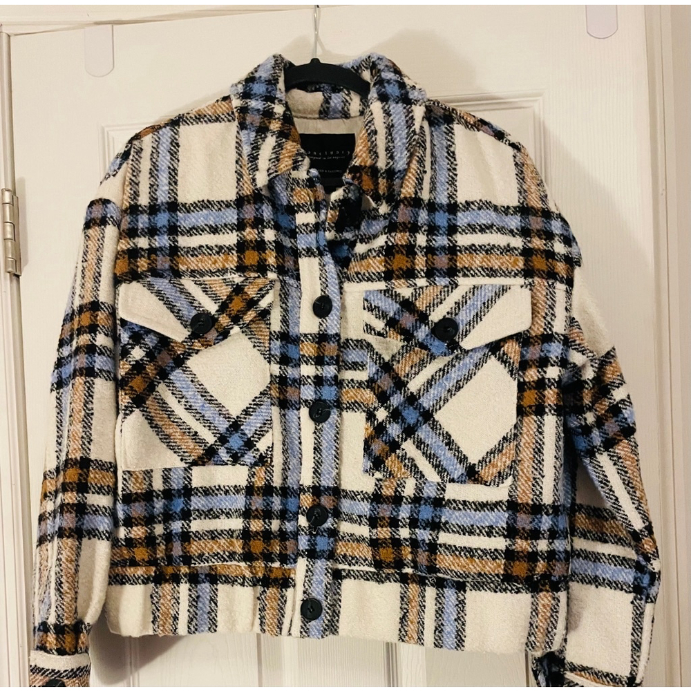 Sanctuary Plaid Jacket - Medium - Euc From Evereve - image 4